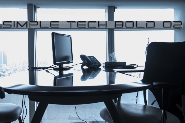 Simple Tech Bold 02 Font examples