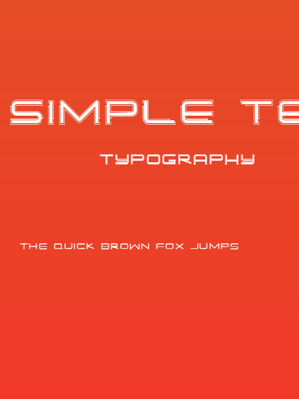 Simple Tech Bold 02 Poster