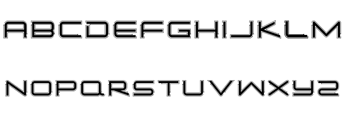 Simple Tech Bold 02 Font LOWERCASE