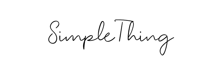 Simple Thing  नि: शुल्क फ़ॉन्ट्स डाउनलोड