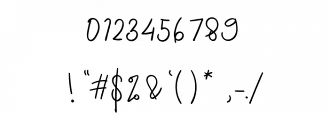 Simple Thing Font OTHER CHARS