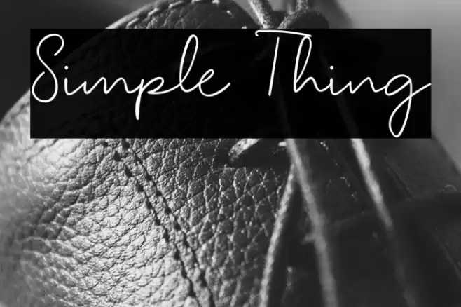 Simple Thing Font examples