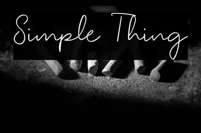Simple Thing Font examples