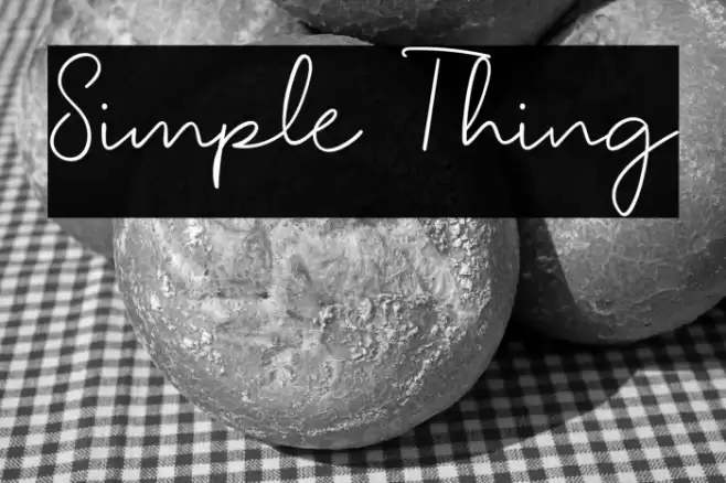 Simple Thing Font examples