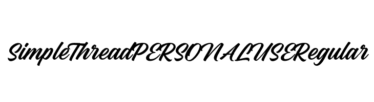 Simple Thread PERSONAL USE Regular  Descarca Fonturi Gratis