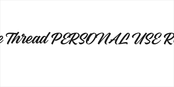 Simple Thread PERSONAL USE Regular Logo