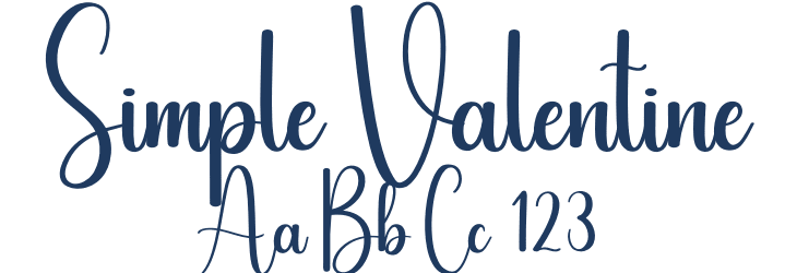 Simple Valentine Font Preview