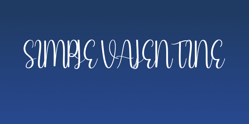 Simple Valentine Social Header