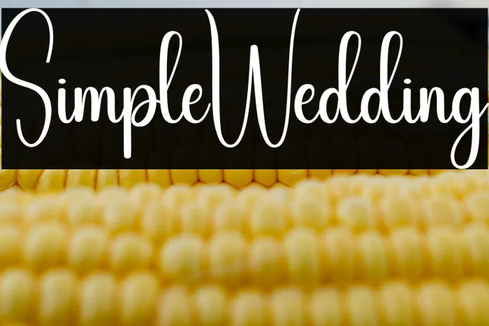 Simple Wedding Example 2