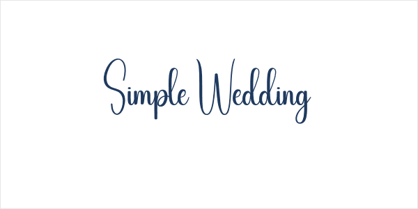 Simple Wedding Logo