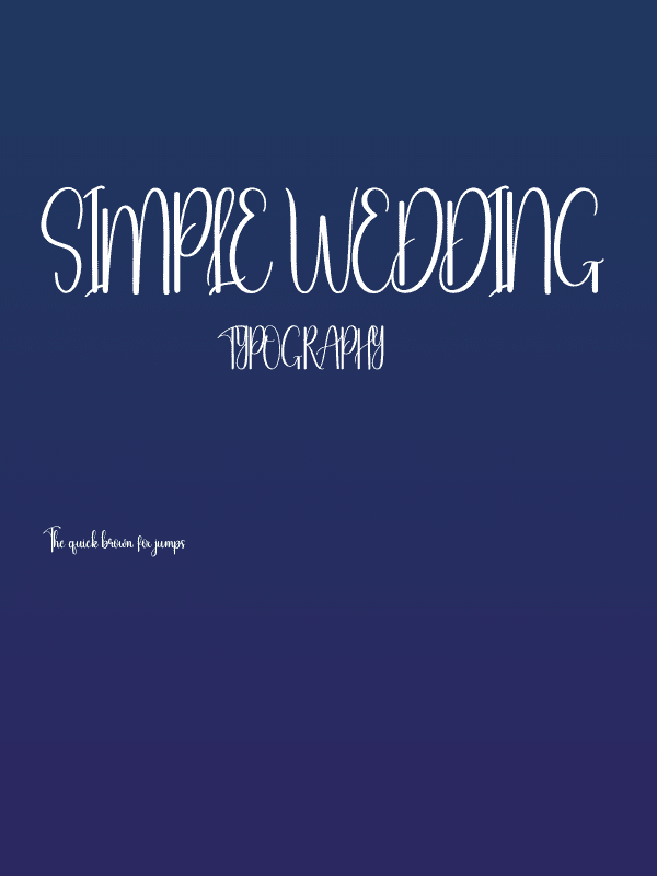 Simple Wedding Poster