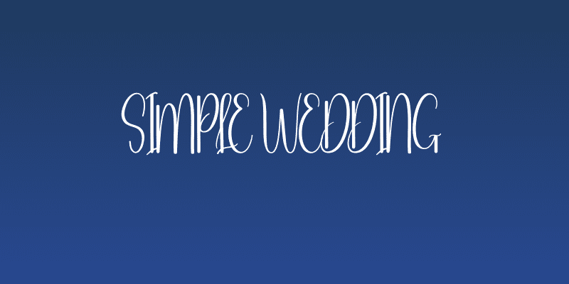 Simple Wedding Social Header