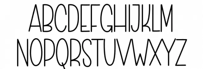 Simple Work Font LOWERCASE