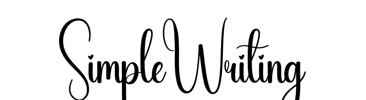 Simple Writing  フリーフォントのダウンロード