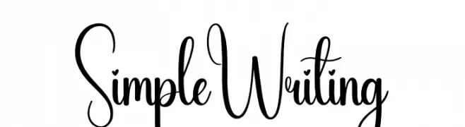 Simple Writing  नि: शुल्क फ़ॉन्ट्स डाउनलोड