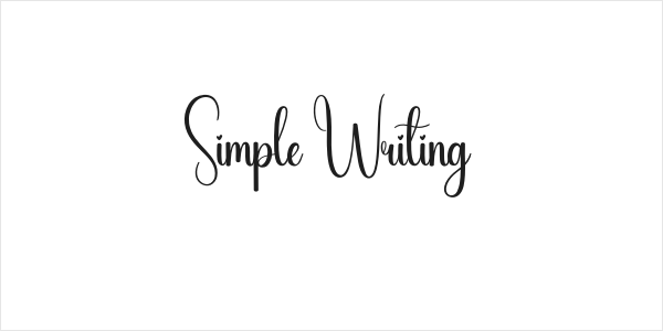 Simple Writing Logo