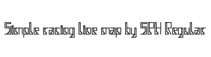 Simple racing line map by SPH Regular  Free Fonts Download