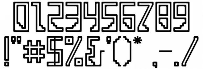 Simple racing line map by SPH Regular Font OTHER CHARS