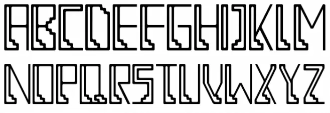 Simple racing line map by SPH Regular Schriftart Groß