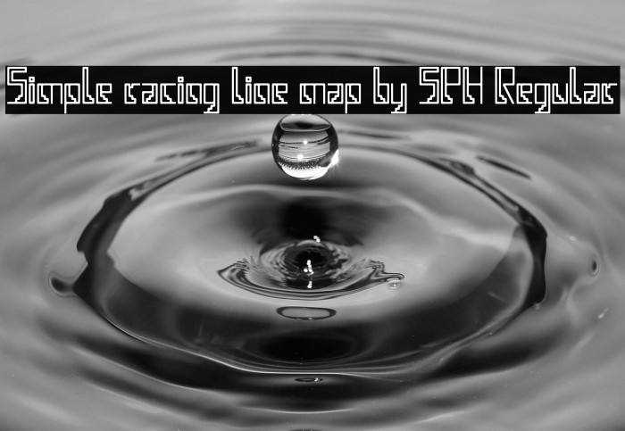 Simple racing line map by SPH Regular Example 1