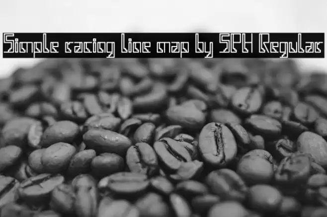 Simple racing line map by SPH Regular Font examples