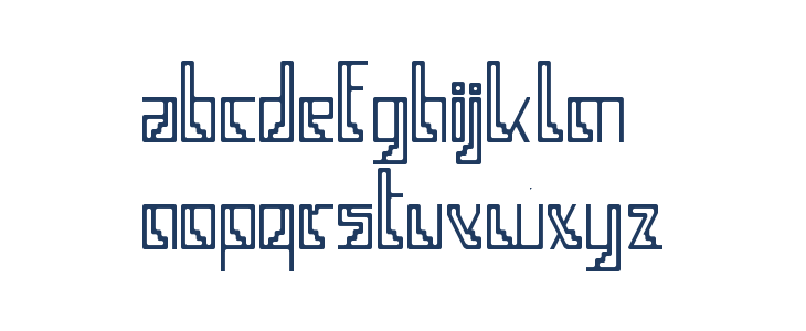 Simple racing line map by SPH Regular Lowercase