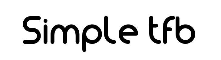 Simple tfb  Free Fonts Download
