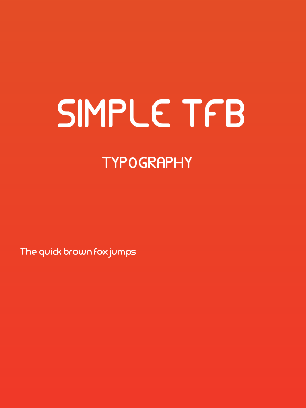 Simple tfb Poster
