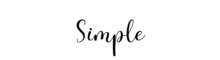 Simple  フリーフォントのダウンロード