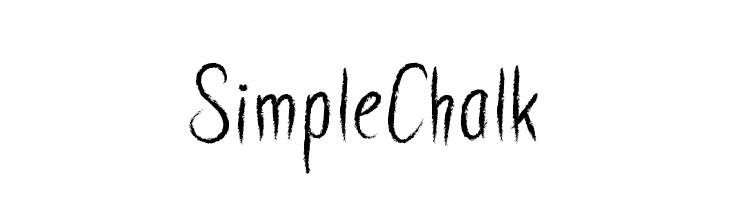 SimpleChalk  フリーフォントのダウンロード