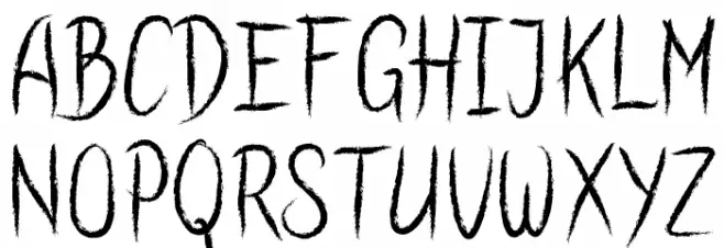 SimpleChalk Schriftart Groß
