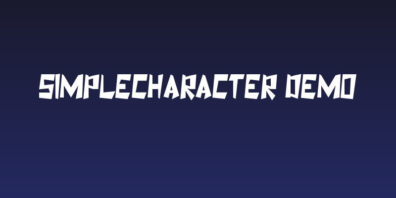 SimpleCharacter Demo Social Header