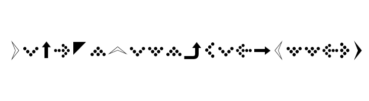 SimpleDirectionArrows  font caratteri gratis
