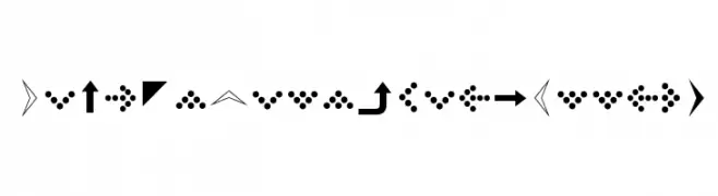 SimpleDirectionArrows  Frei Schriftart Herunterladen
