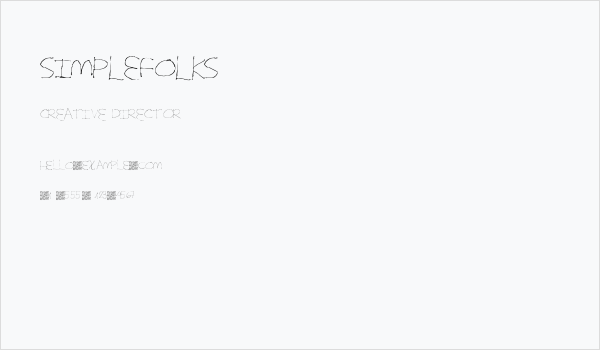 SimpleFolks Business Card