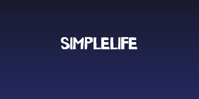 SimpleLife Social Header