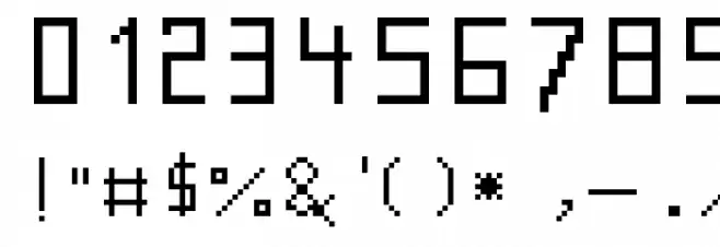 SimplePix Font OTHER CHARS