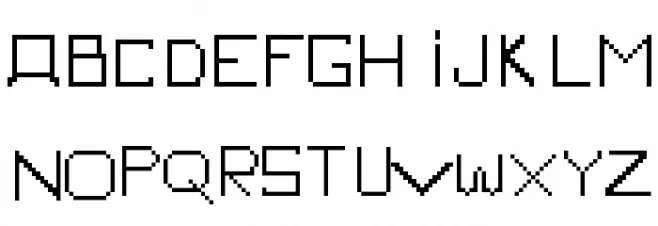 SimplePix Font Litere mari