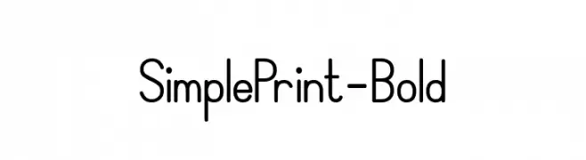 SimplePrint-Bold  baixar fontes gratis