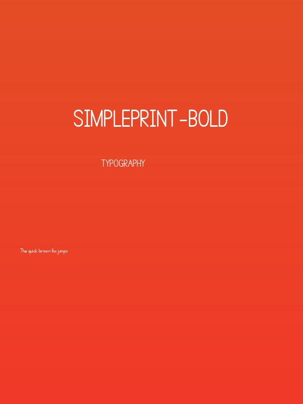 SimplePrint-Bold Poster