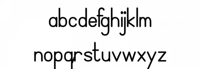 SimplePrint-Bold 字体 小写