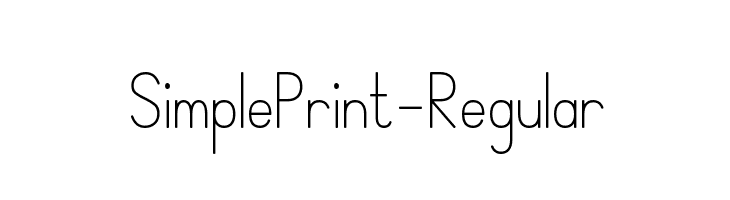 SimplePrint-Regular  baixar fontes gratis