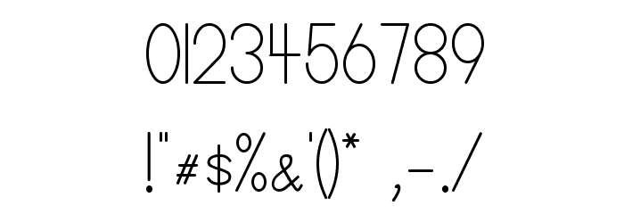 SimplePrint-Regular Font OTHER CHARS