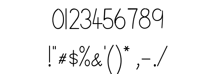 SimplePrint-Regular Font OTHER CHARS