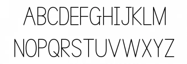 SimplePrint-Regular フォント 大文字