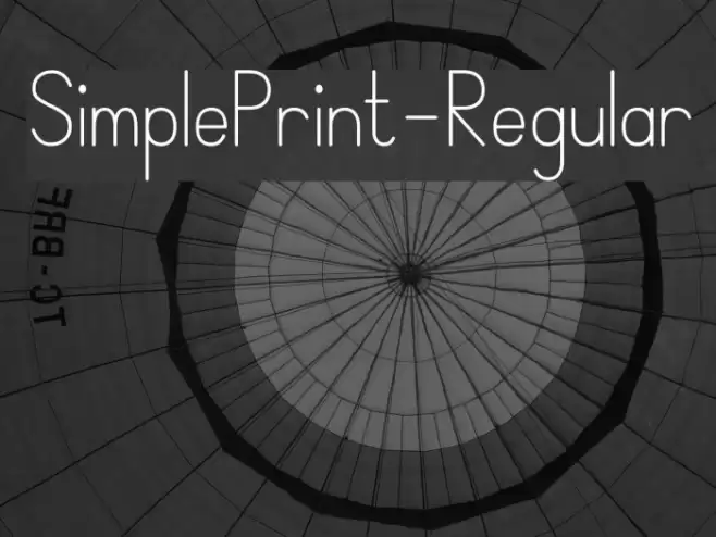 SimplePrint-Regular Font examples