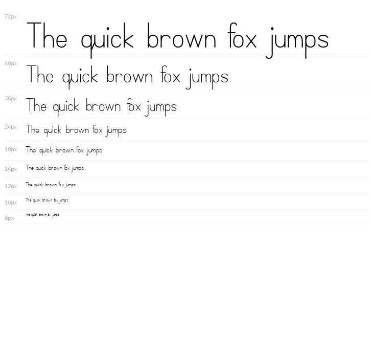 SimplePrint-Regular Waterfall