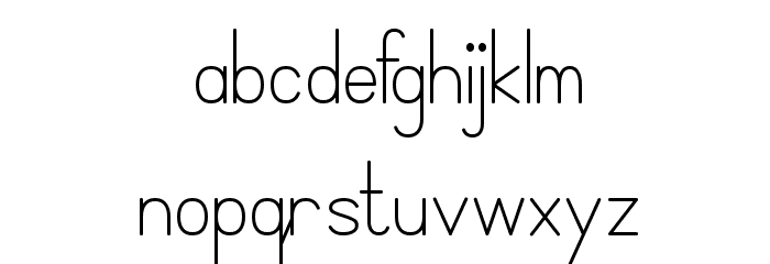 SimplePrint-Regular Font LOWERCASE