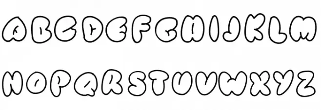 SimpleRounded 字体 大写
