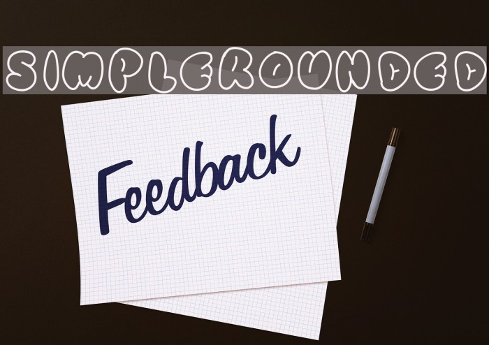 SimpleRounded Font examples